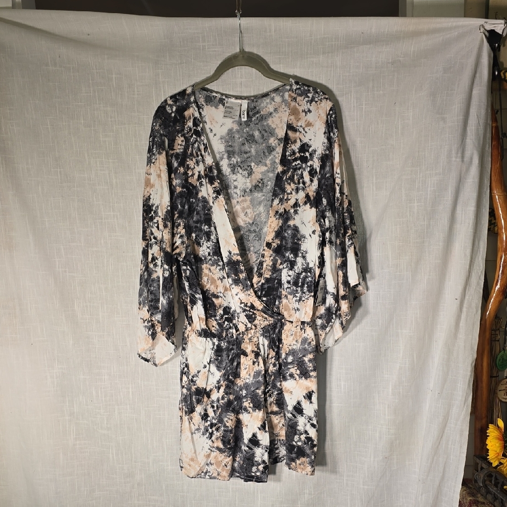 Bar III Black and Cream Women's shorts one piece NWT